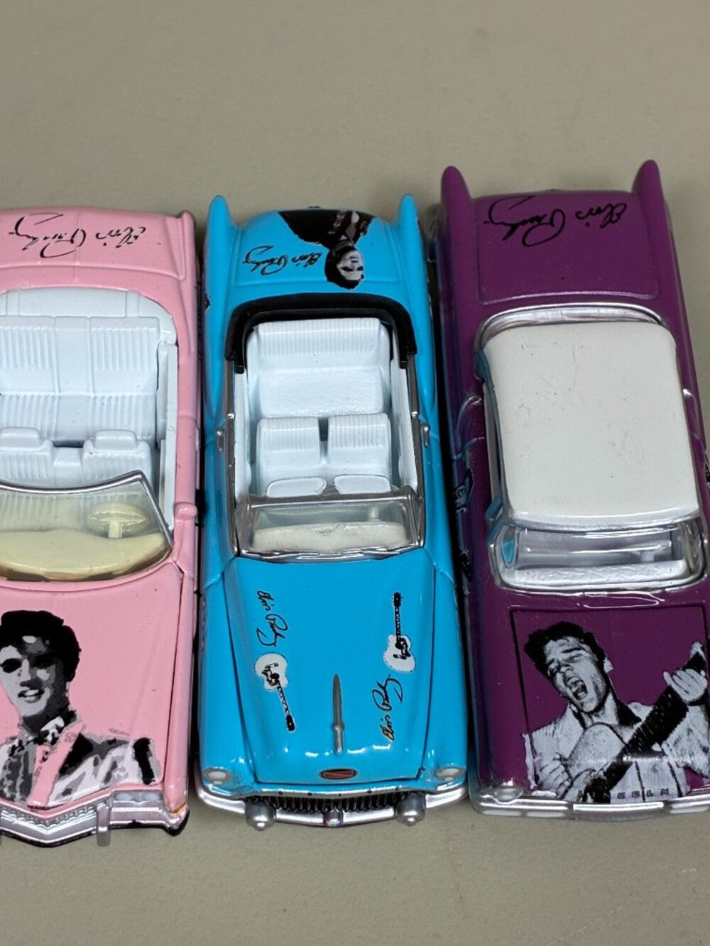 Elvis Presley Johnny Lightning Diecast Car Set Pink Blue Purple Cadillacs Lot